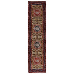 Tapis de couloir persan ancien design azerbaïdjan