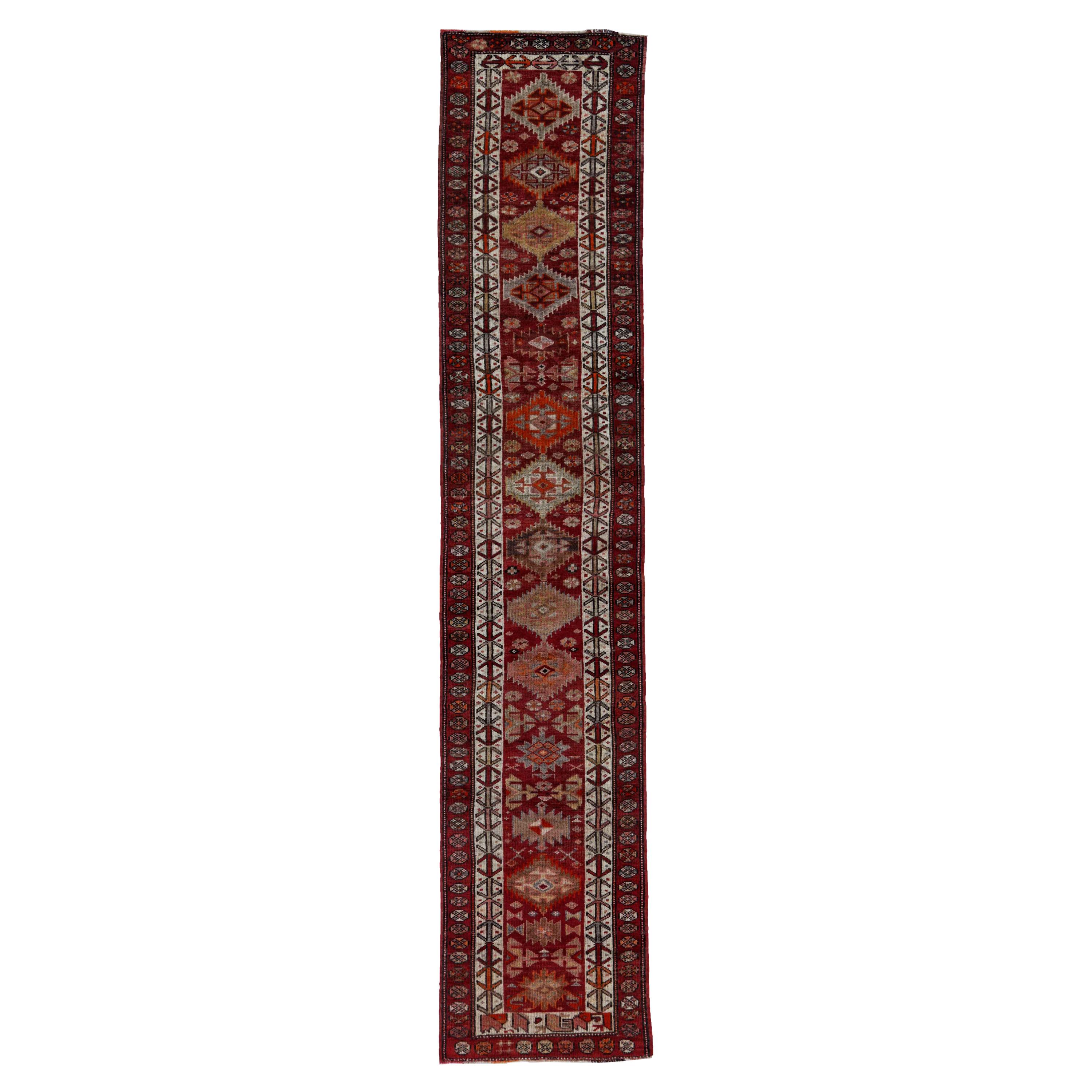Tapis de course persan ancien design azerbaïdjan