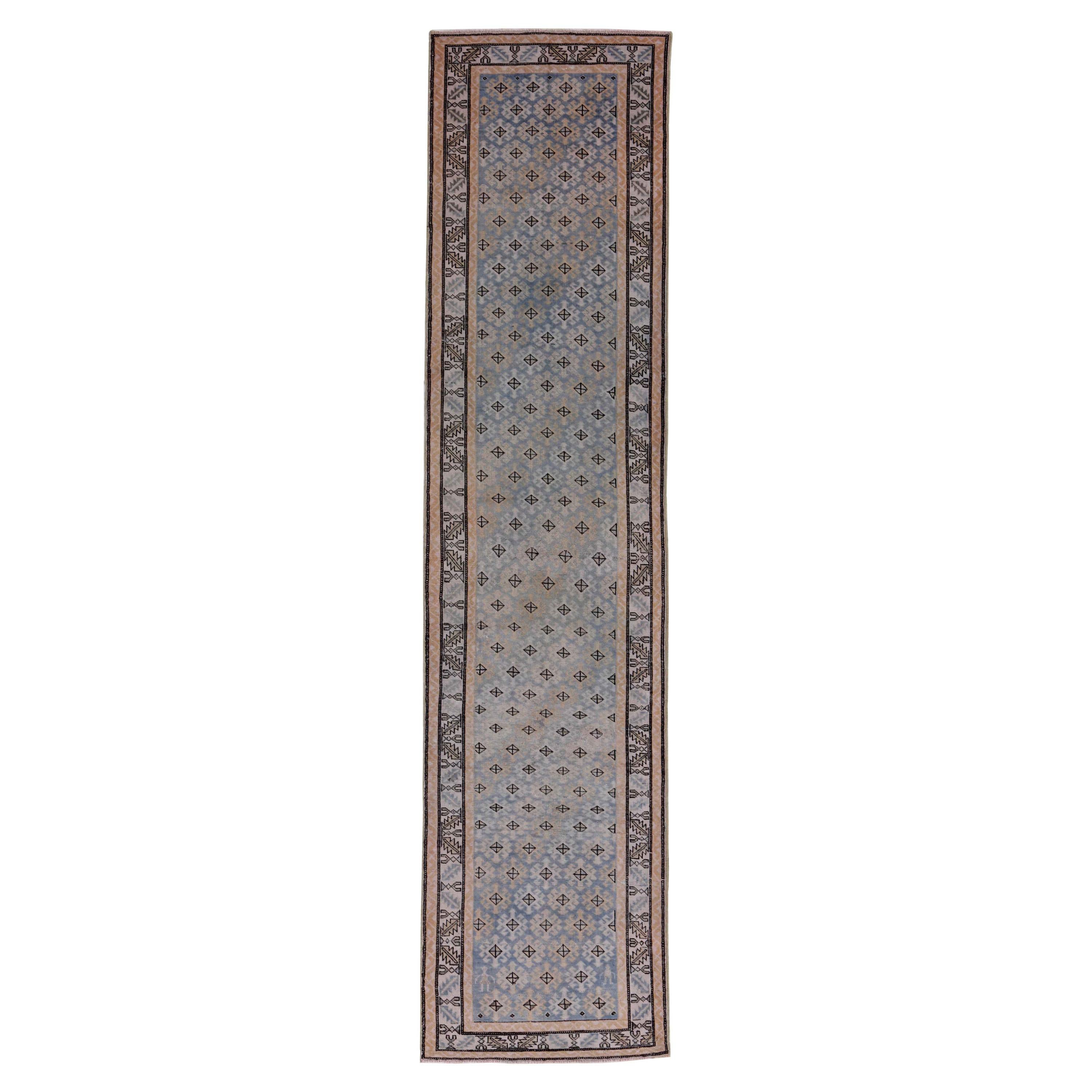Tapis de couloir persan ancien design azerbaïdjan
