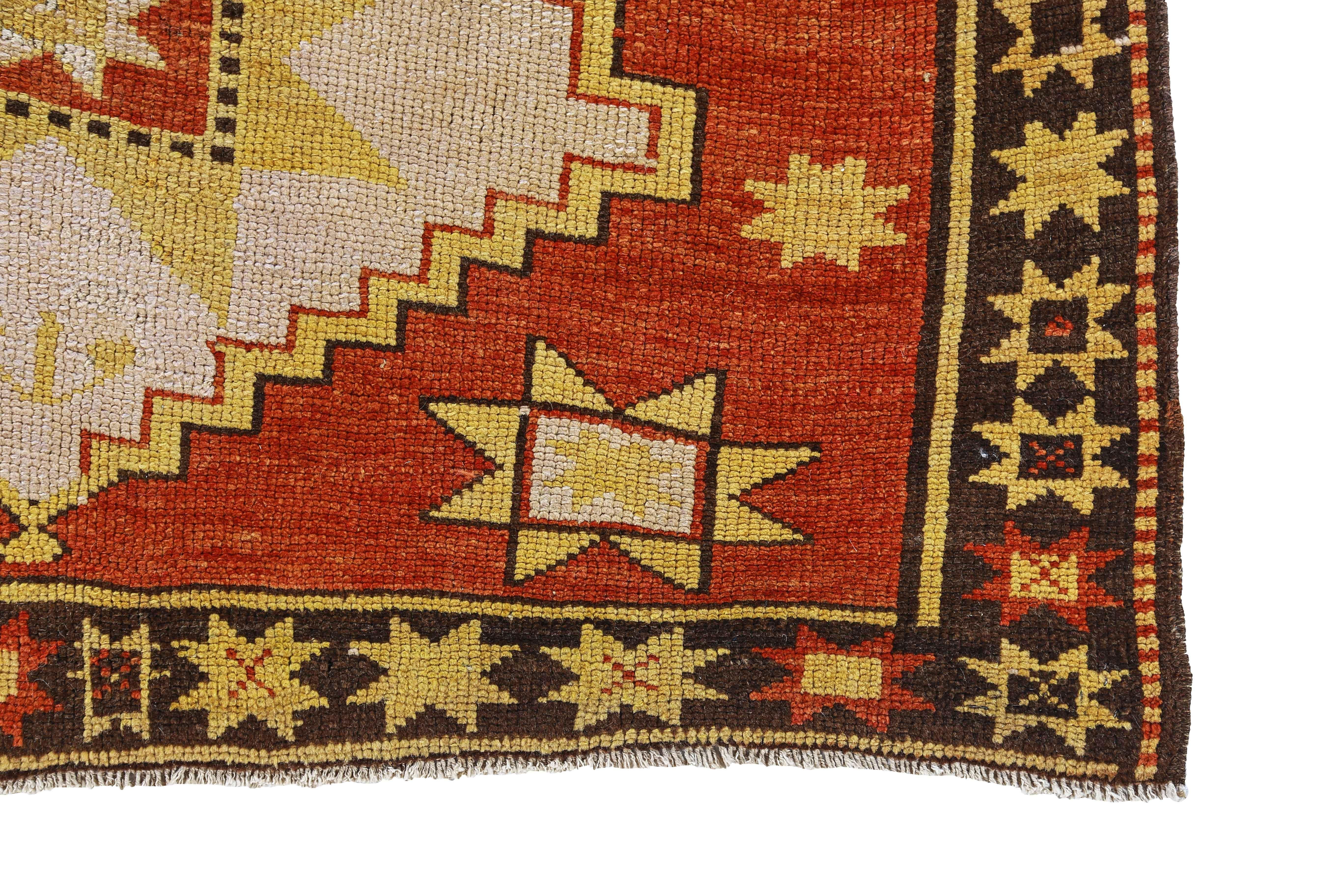 Tessuto a mano Tappeto persiano antico Azerbaijan Design in vendita