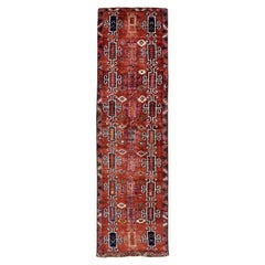 Antique Persian Runner Rug Azerbaijan Design