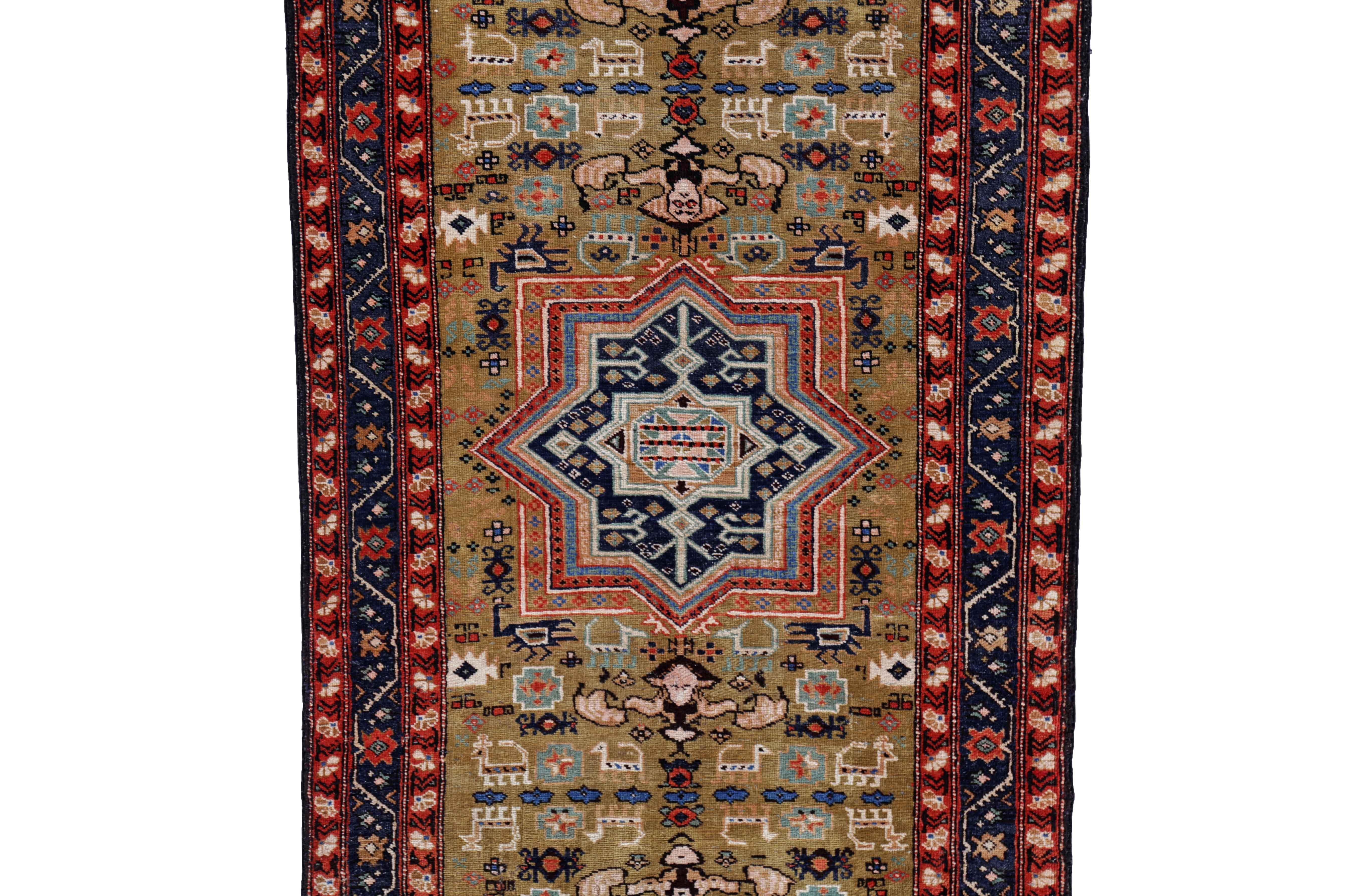 Other Antique Persian Runner Rug Azerbaijan Design For Sale