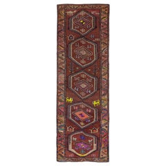 Antique Persian Runner Rug Azerbaijan Design
