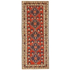 Tapis de couloir persan ancien à motif Bakhtiar