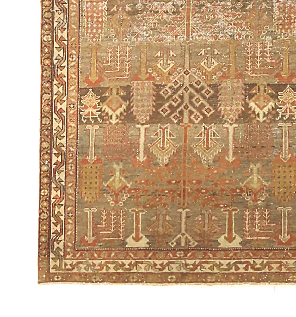 Other Antique Persian Runner Rug Bakhtiar Design For Sale