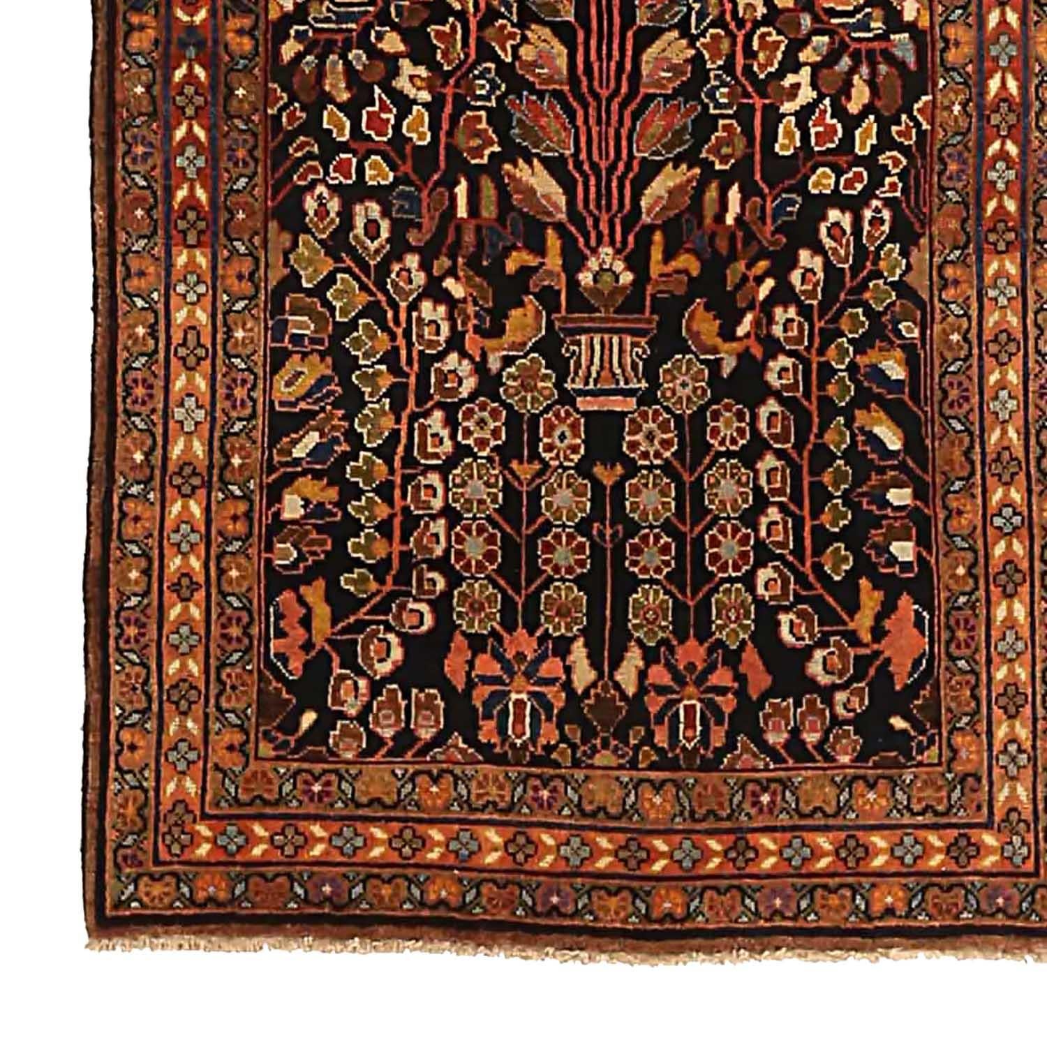 Other Antique Persian Runner Rug Farahan Design For Sale