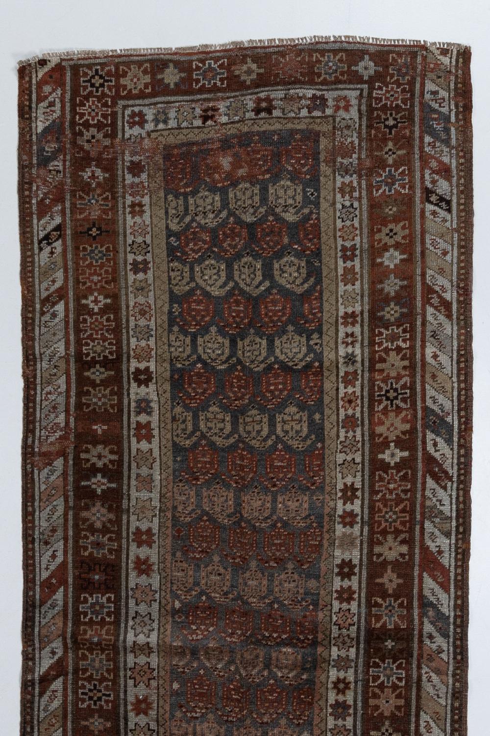 Hand-Woven Antique Persian Runner Rug For Sale