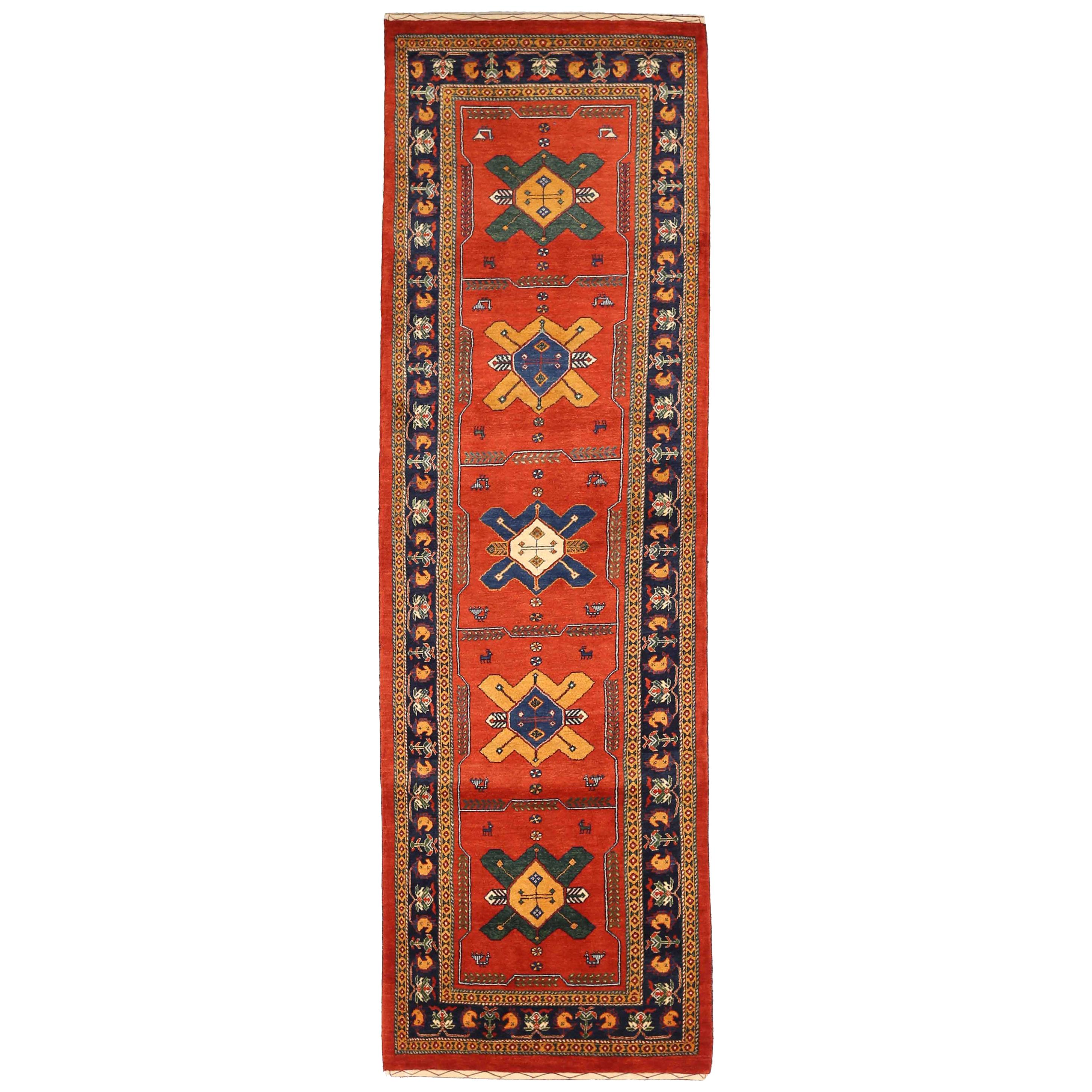 Antique Persian Runner Rug Gabbeh Design