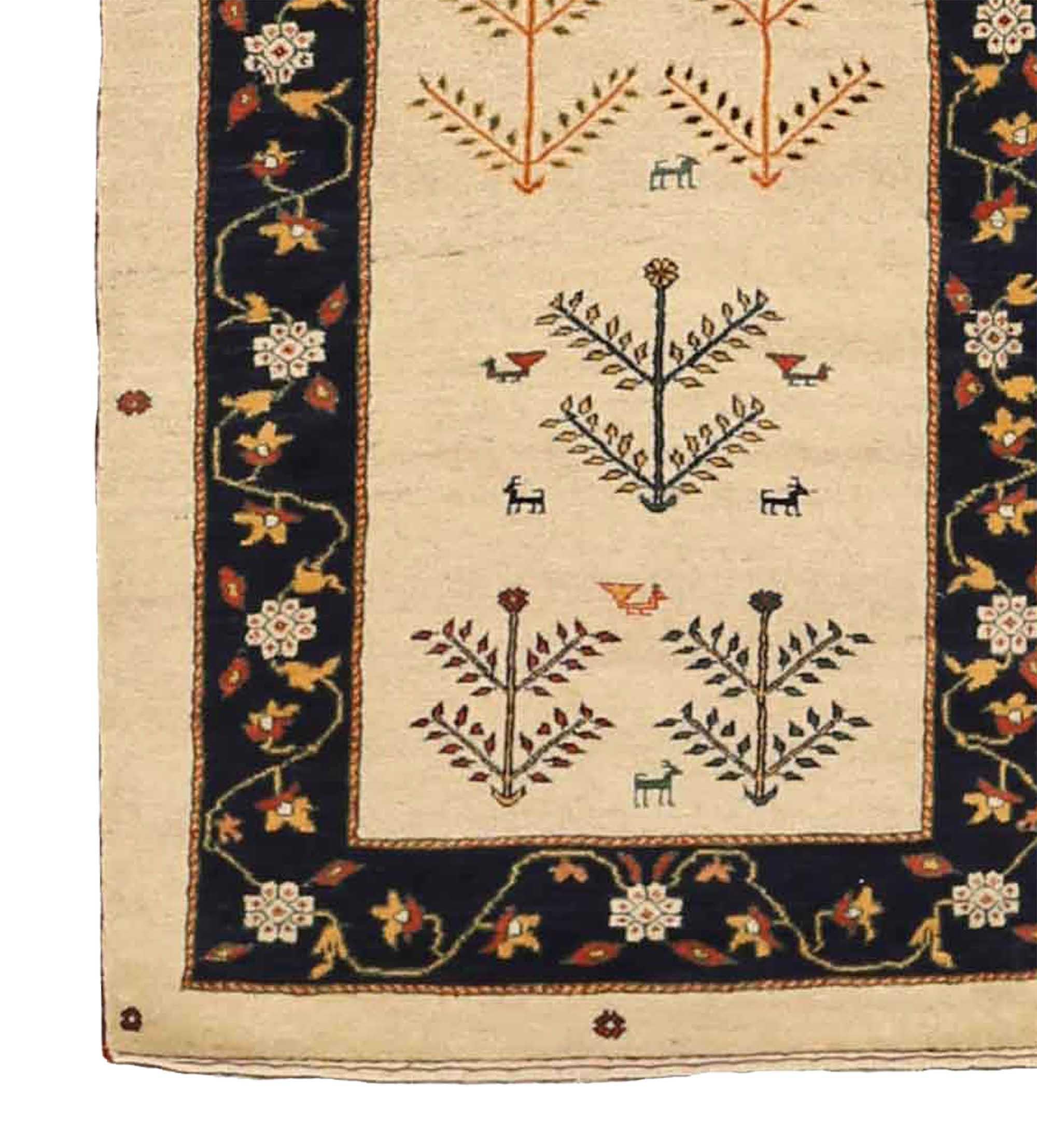 Other Antique Persian Runner Rug Gabbeh Design For Sale