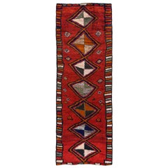 Antique Persian Runner Rug Gabbeh Design