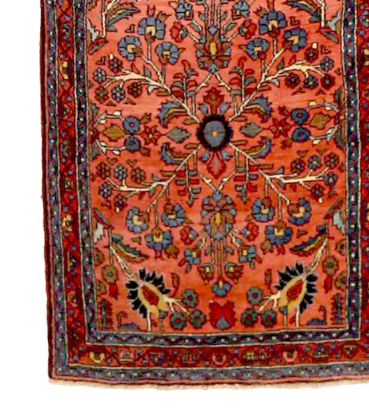 Other Antique Persian Runner Rug Hamedan Design For Sale