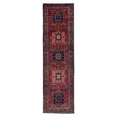 Antique Persian Runner Rug Heriz Design