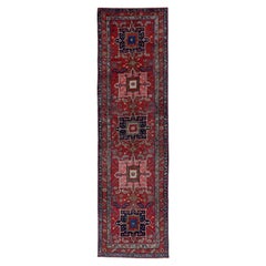 Antique Persian Runner Rug Heriz Design