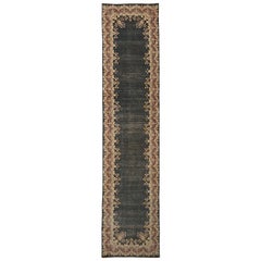 Tapis de couloir persan ancien design Kerman