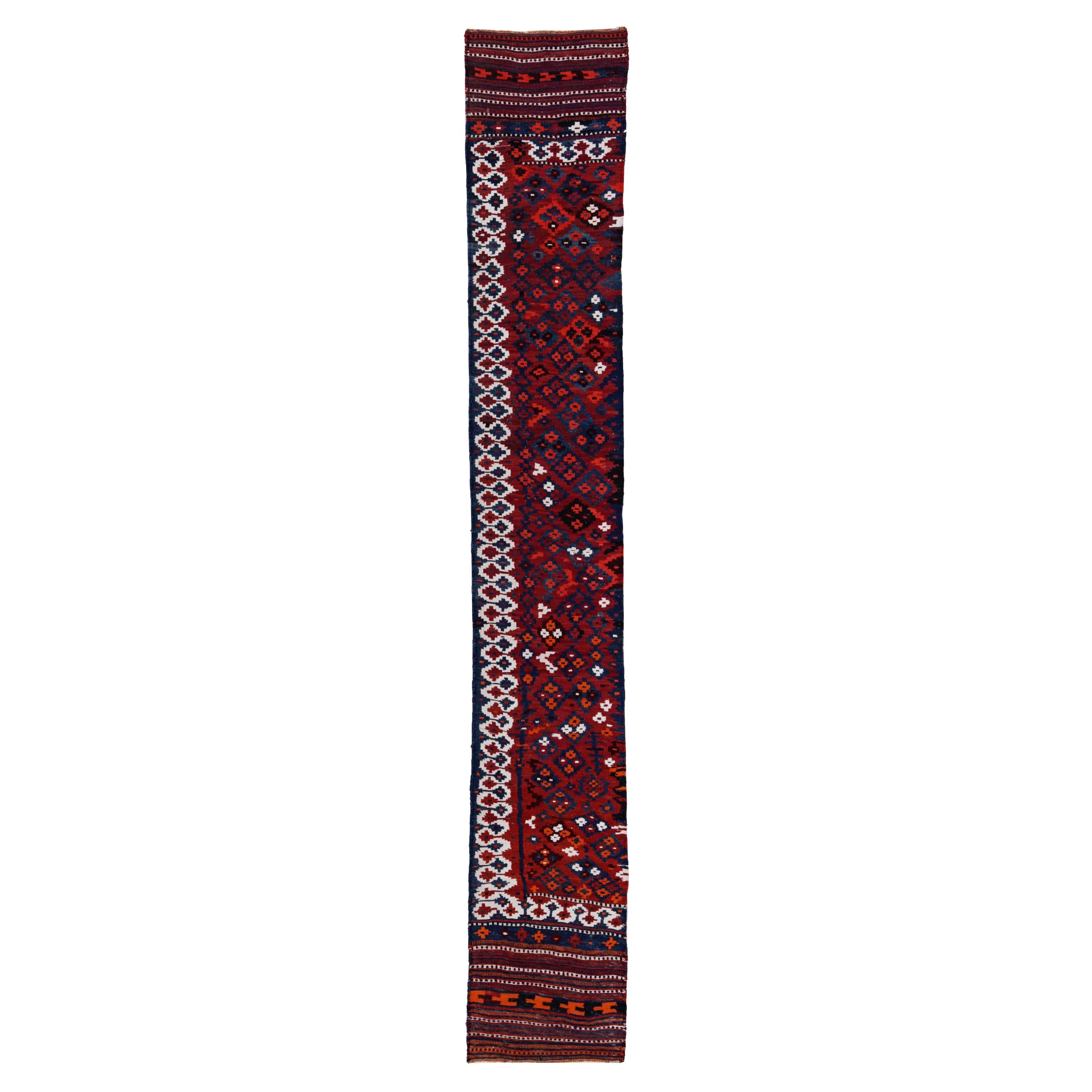 Antique Persian Runner Rug Kilim Design For Sale