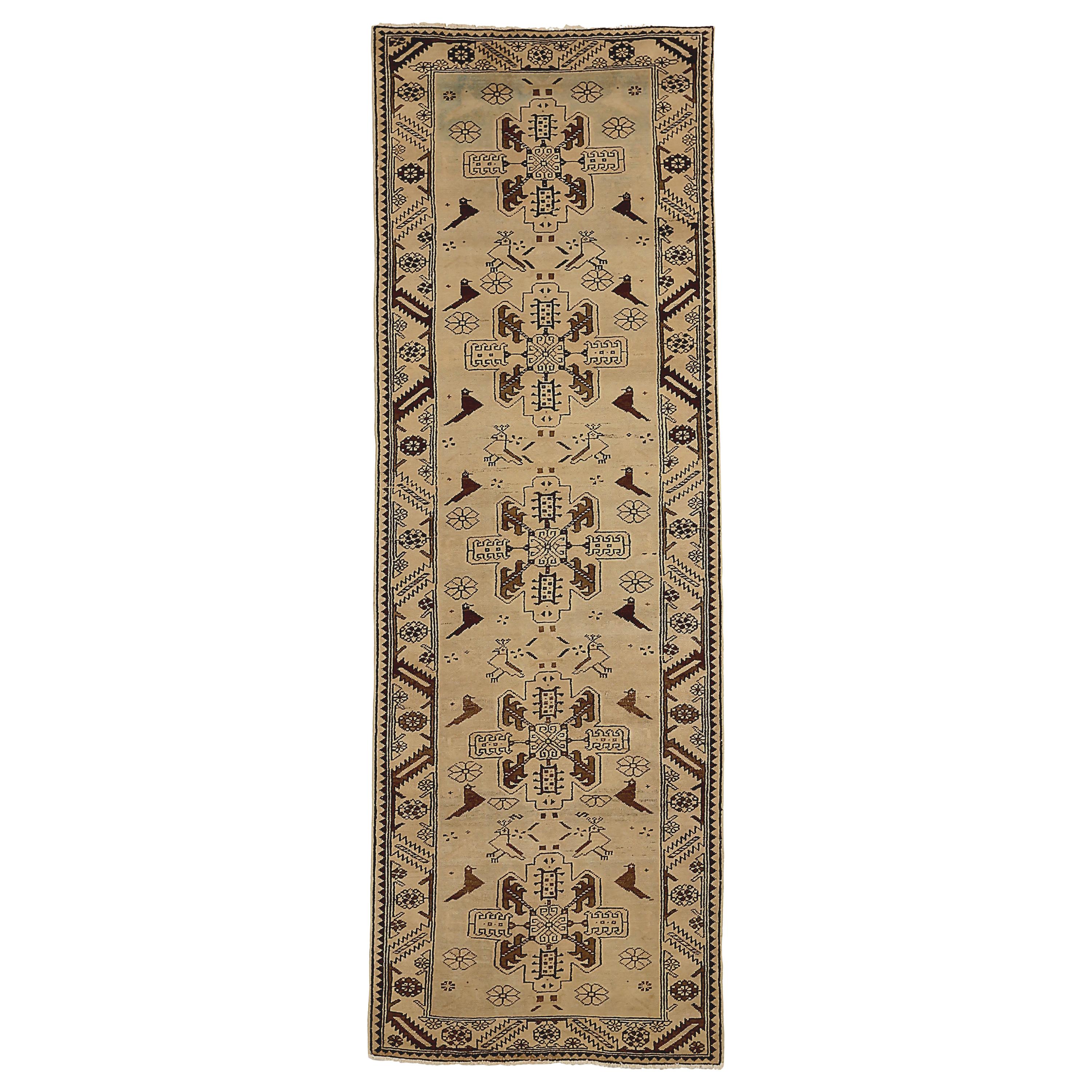 Antique Persian Runner Rug Malayer Design