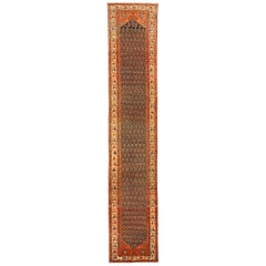 Antico tappeto runner persiano Malayer Design