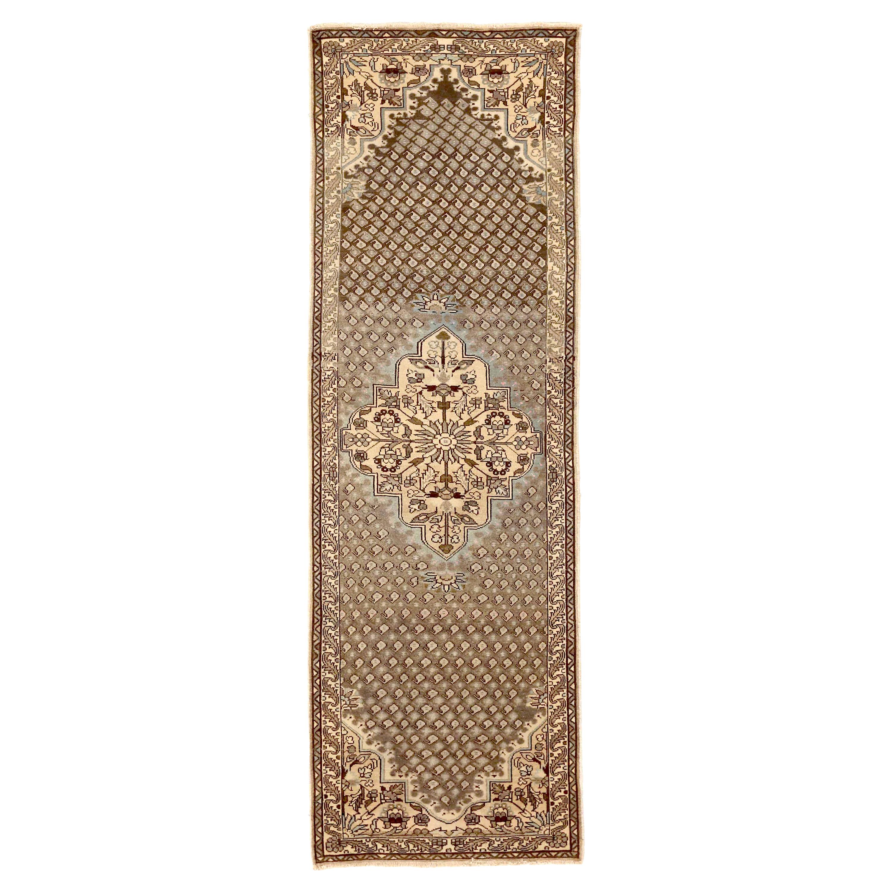 Antique Persian Runner Rug Malayer Design For Sale