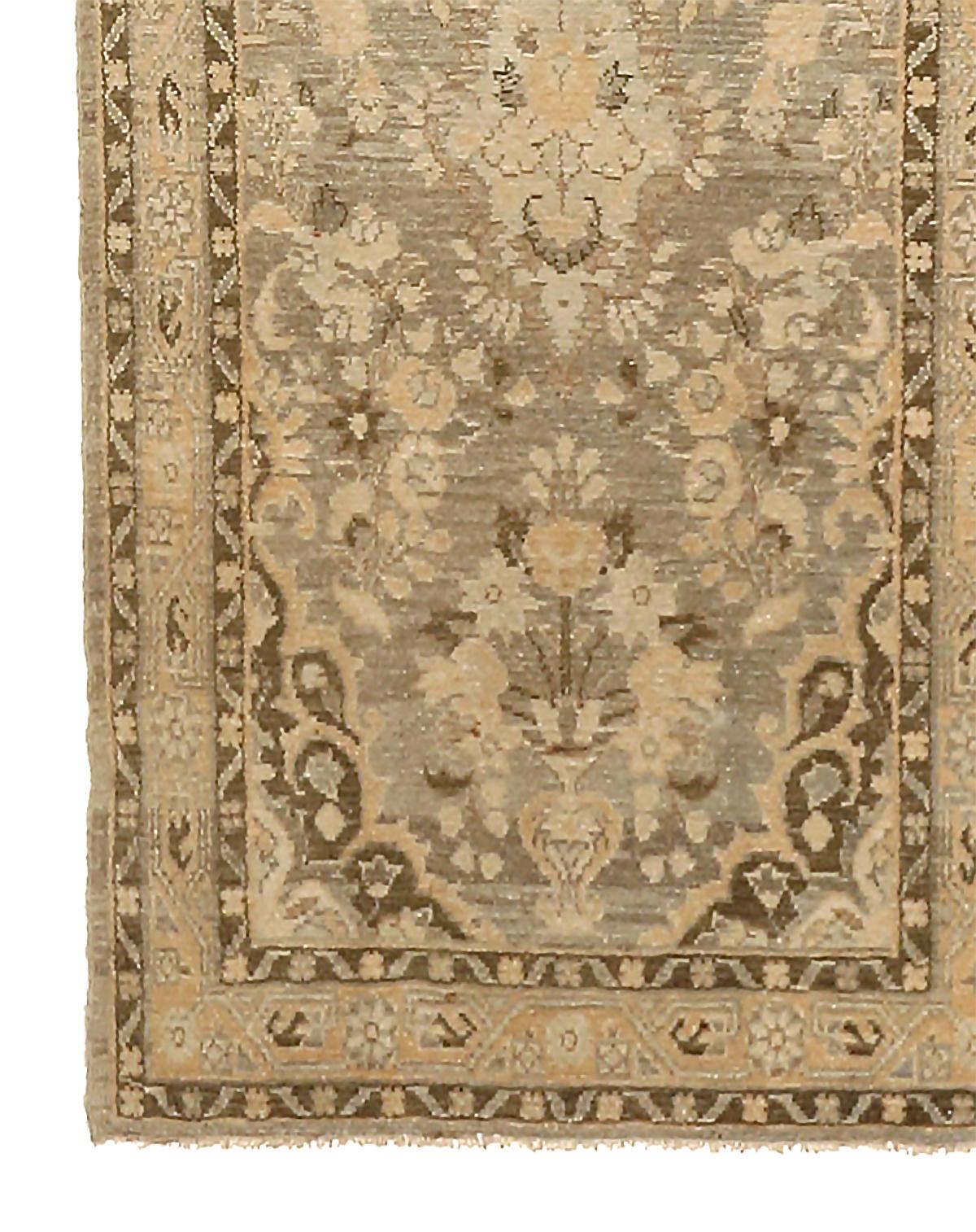 Hand-Woven Antique Persian Runner Rug Malayer Design For Sale