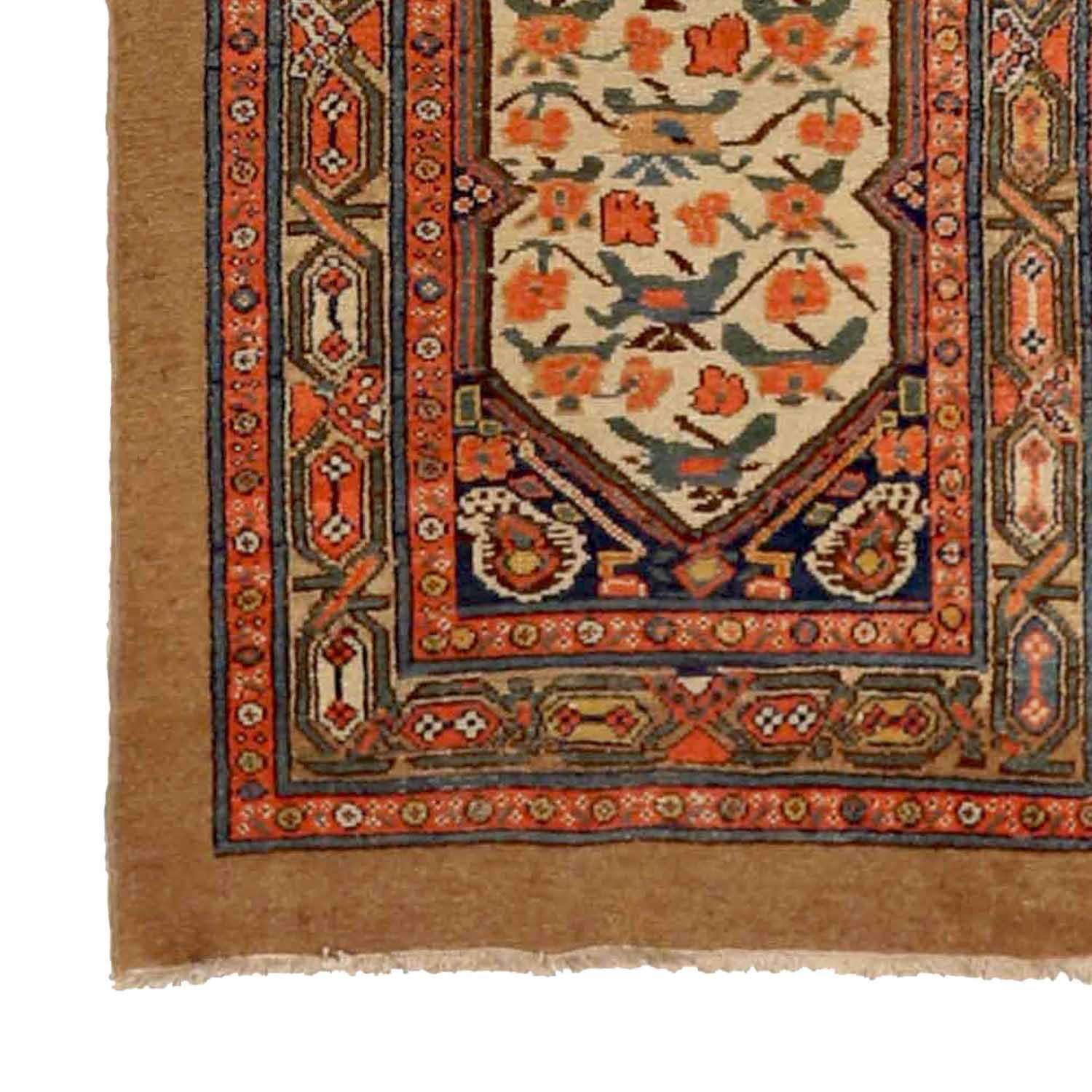 Persiano Antico tappeto runner persiano Malayer Design in vendita