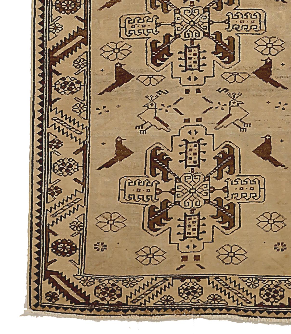Persiano Antico tappeto runner persiano Malayer Design in vendita