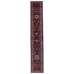 Tapis de couloir persan ancien à motif Sarab