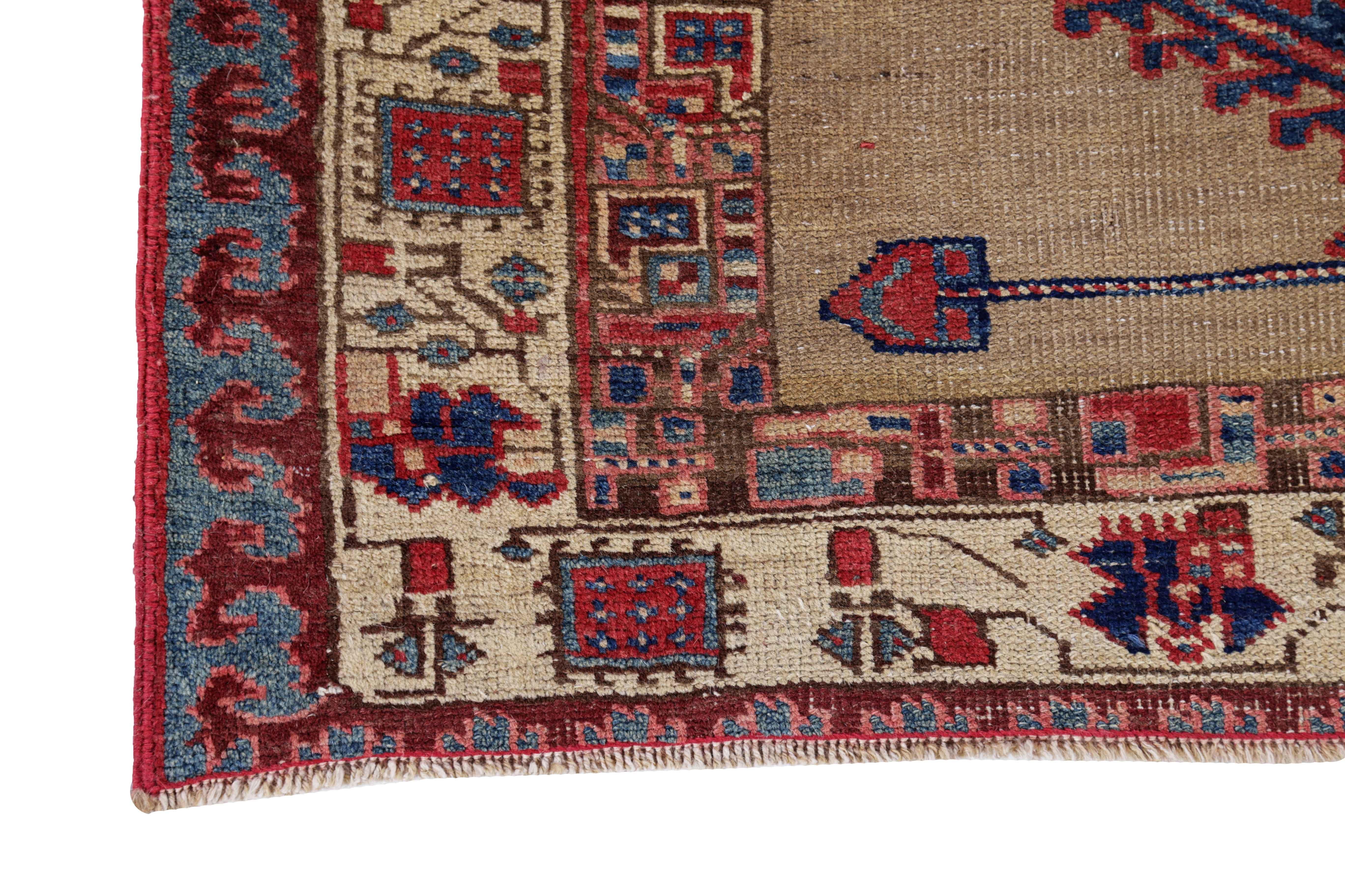 Antique Persian Runner Rug Sarab Design In Excellent Condition For Sale In Dallas, TX