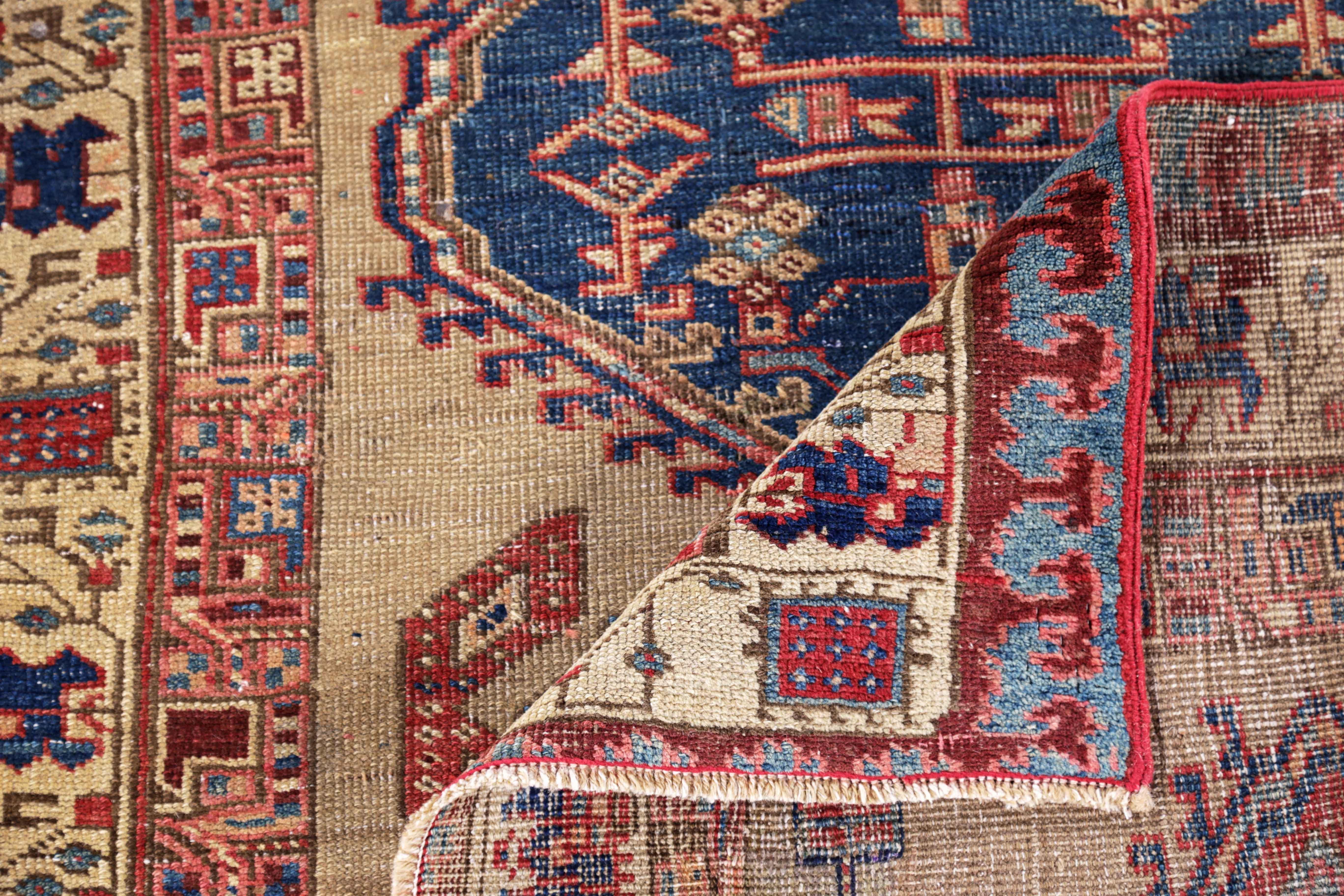 Wool Antique Persian Runner Rug Sarab Design For Sale