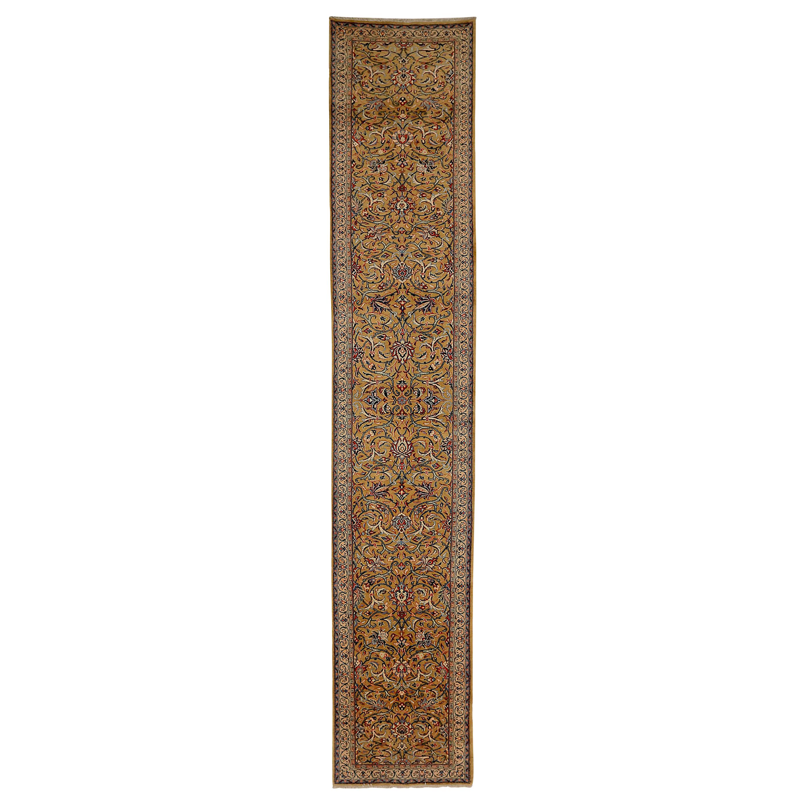 Antique Persian Runner Rug Sarouk Design For Sale