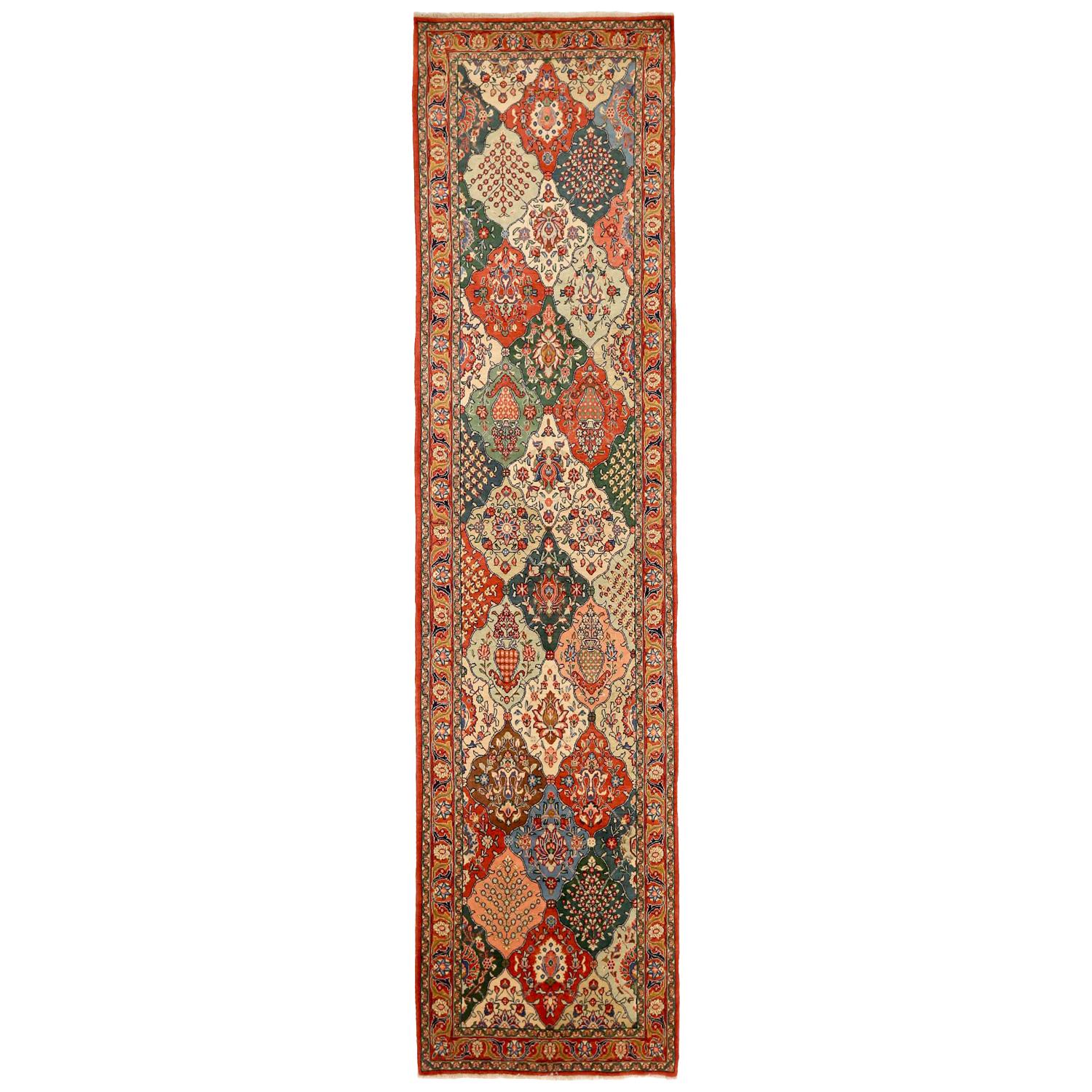 Antique Persian Runner Rug Sarouk Design