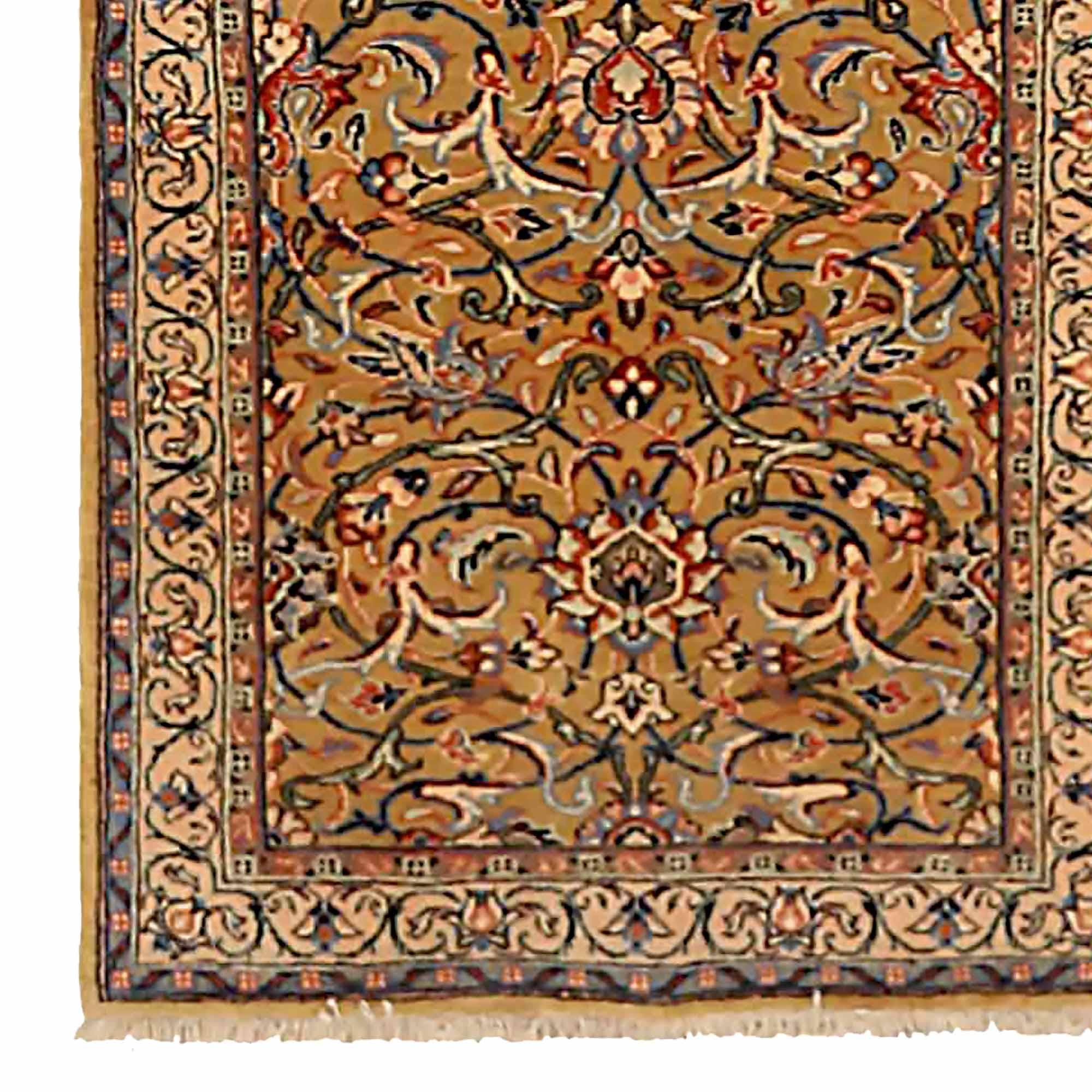 Antiker persischer Läufer Teppich im Sarouk-Design (Sarouk Farahan) im Angebot