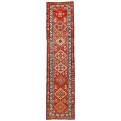 Vintage Persian Runner Rug Shiraz Design