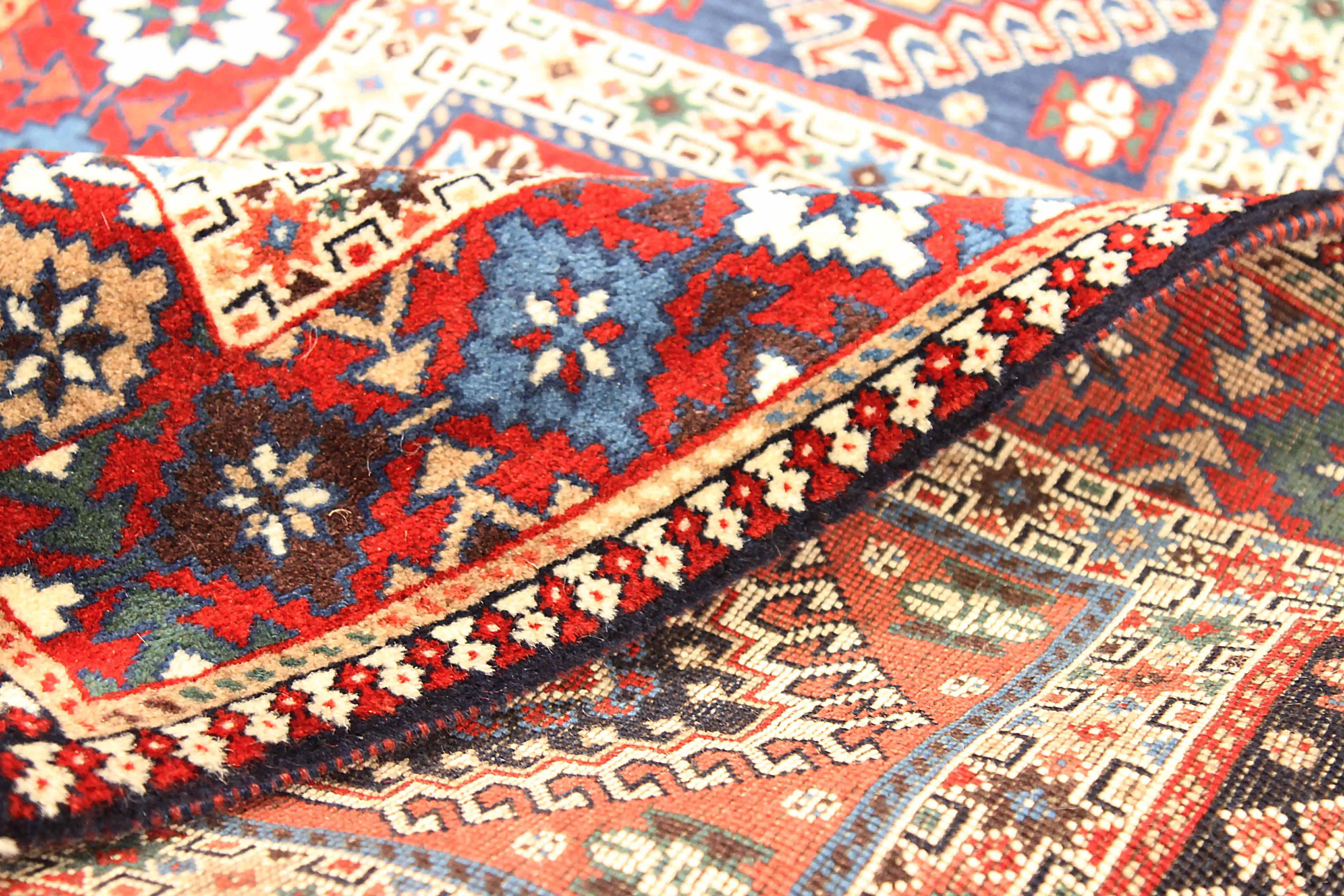 Hand-Woven Antique Persian Runner Rug Shiraz Design For Sale