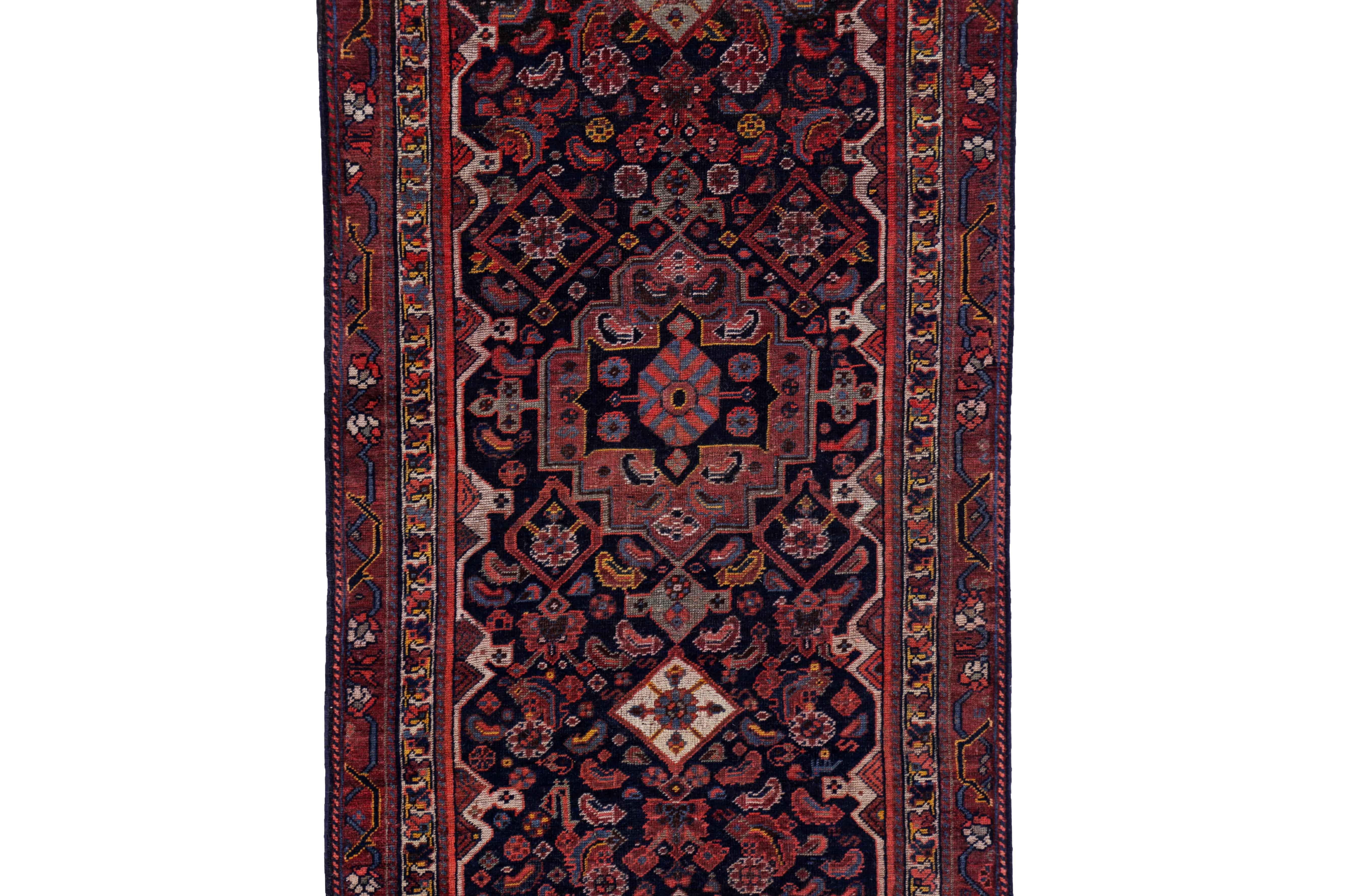 Other Antique Persian Runner Rug Shiraz Design For Sale
