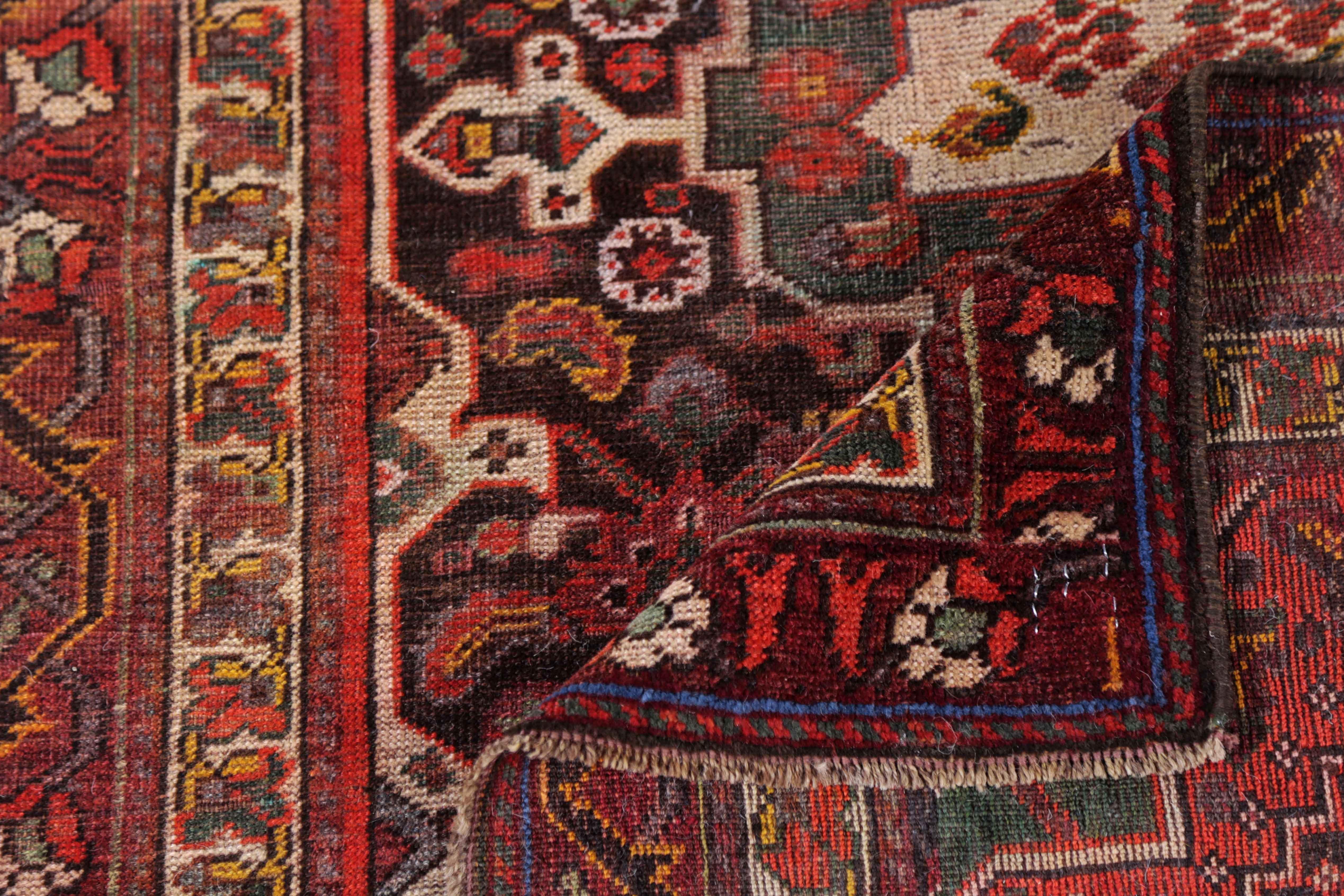 Antique Persian Runner Rug Shiraz Design For Sale 1