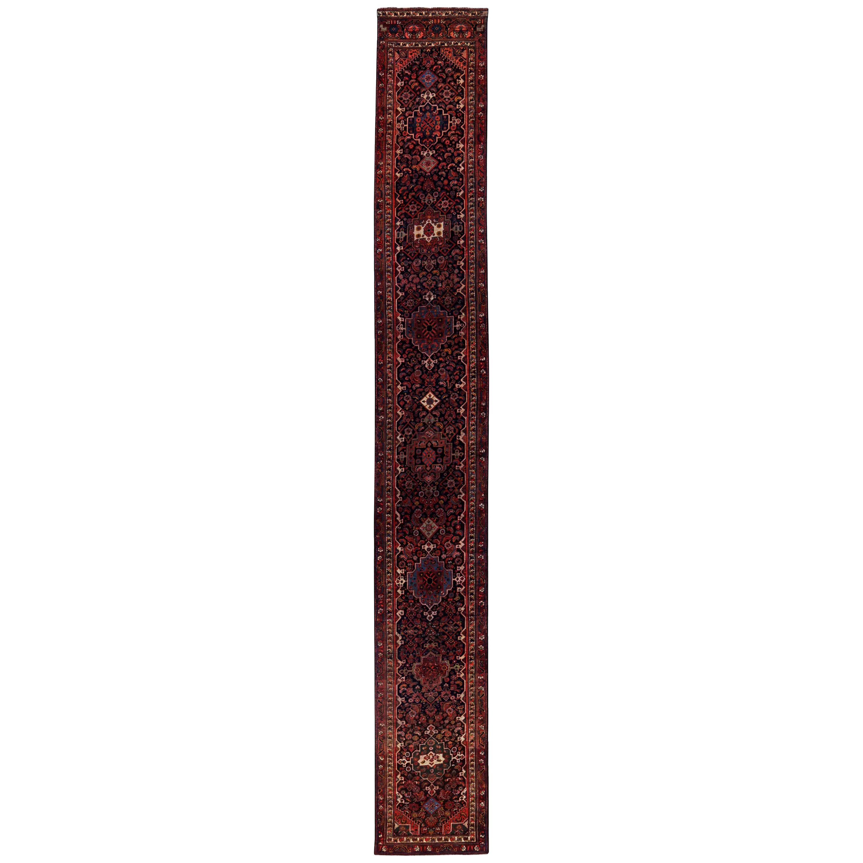 Antique Persian Runner Rug Shiraz Design