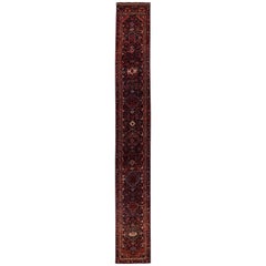 Vintage Persian Runner Rug Shiraz Design