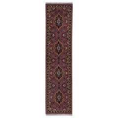 Antiker persischer Läufer Teppich im Tabriz-Design