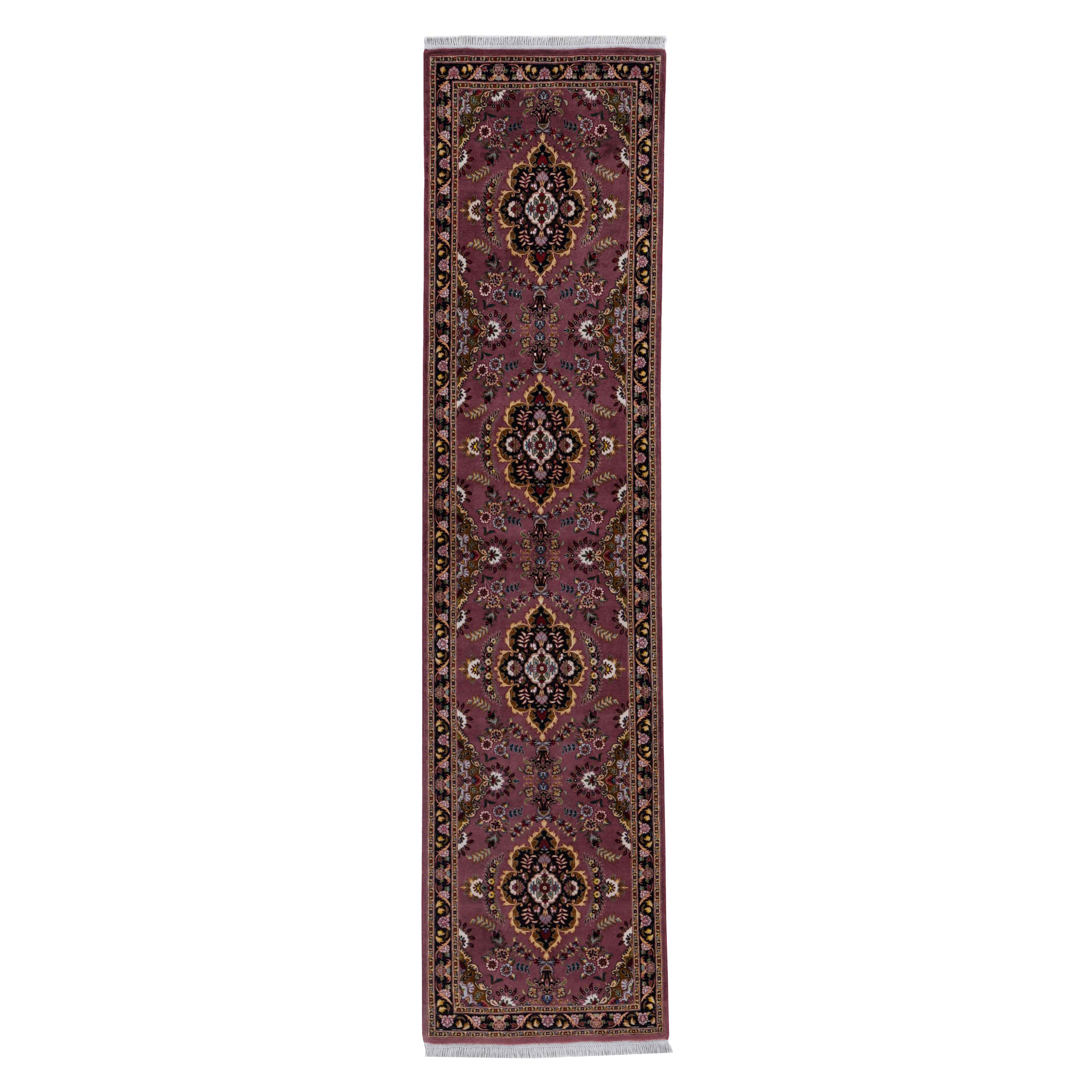 Antique Persian Runner Rug Tabriz Design