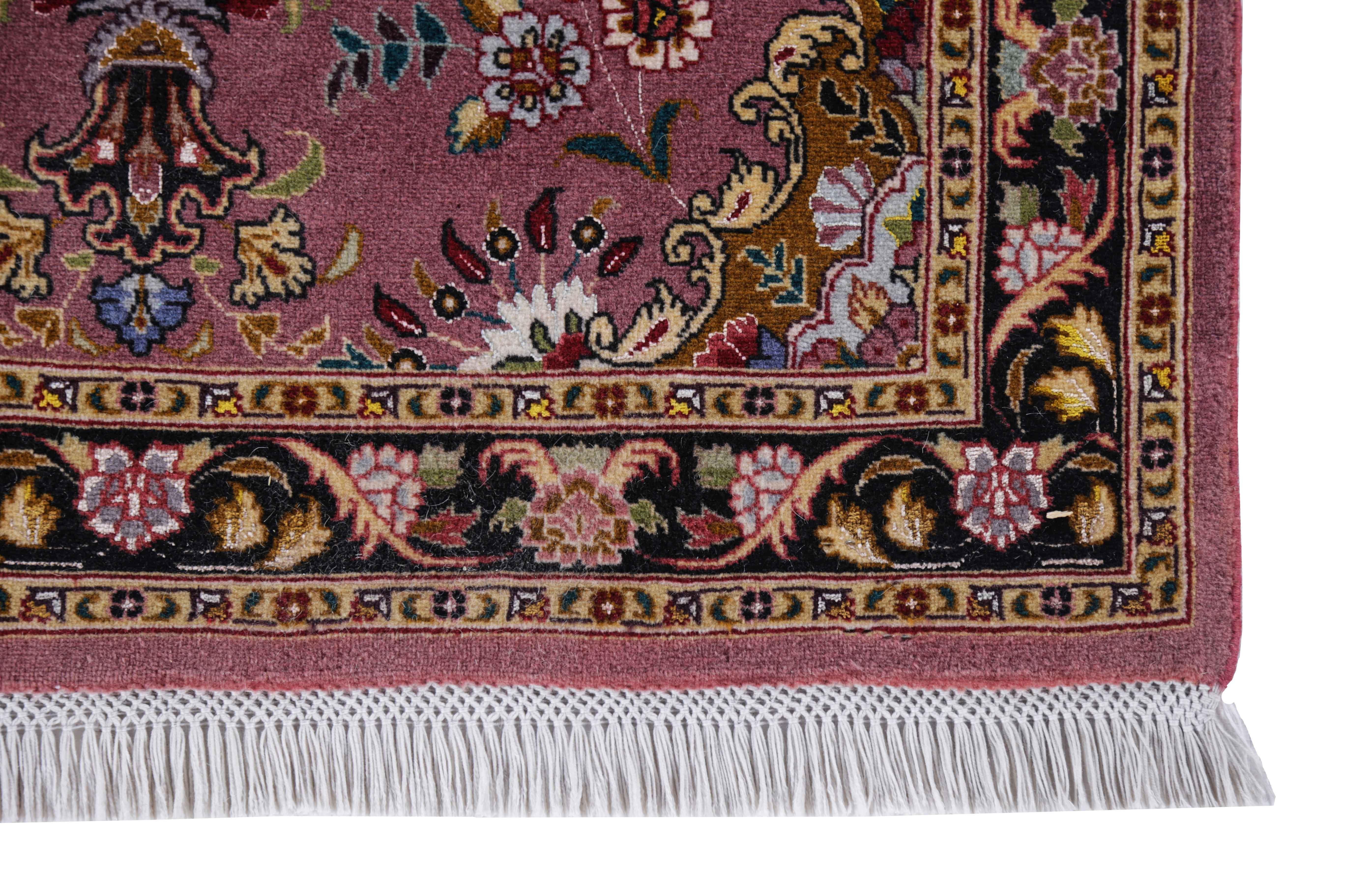 20th Century Antique Persian Runner Rug Tabriz Design For Sale