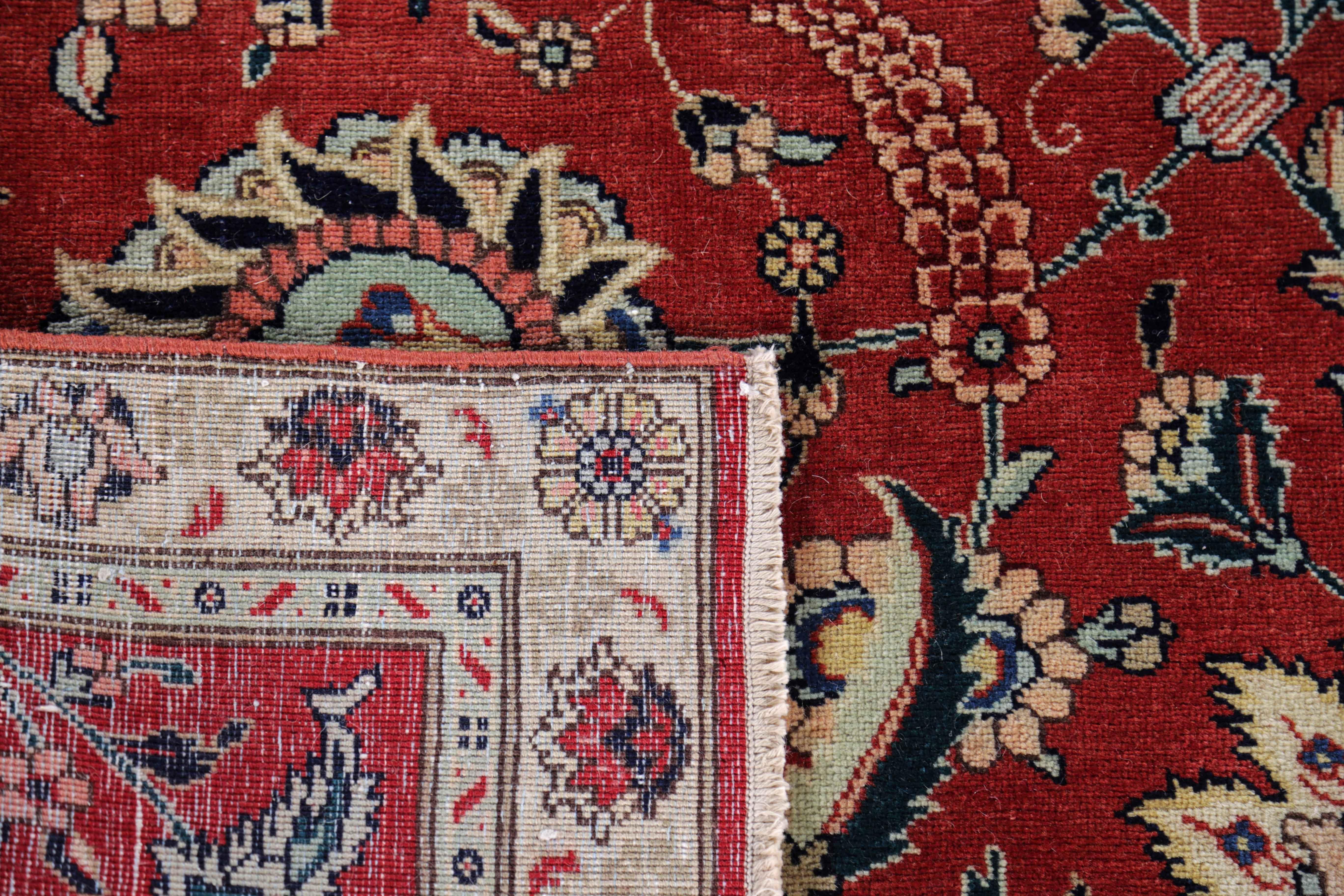 Antique Persian Runner Rug Tabriz Design For Sale 2