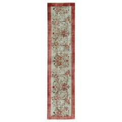 Antique Persian Runner Rug Tabriz Design