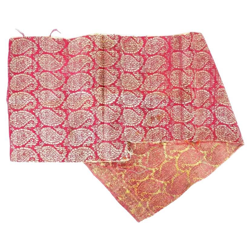 Antique Persian Safavid Dynasty Embroidered Textile