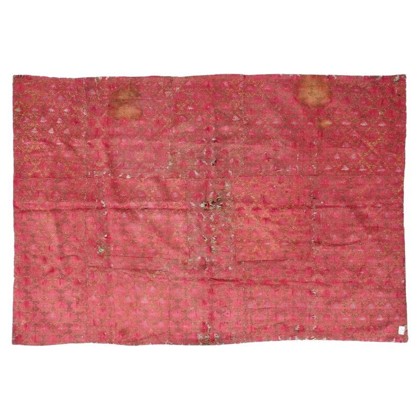 Antique Persian Safavid Dynasty Embroidered Textile For Sale