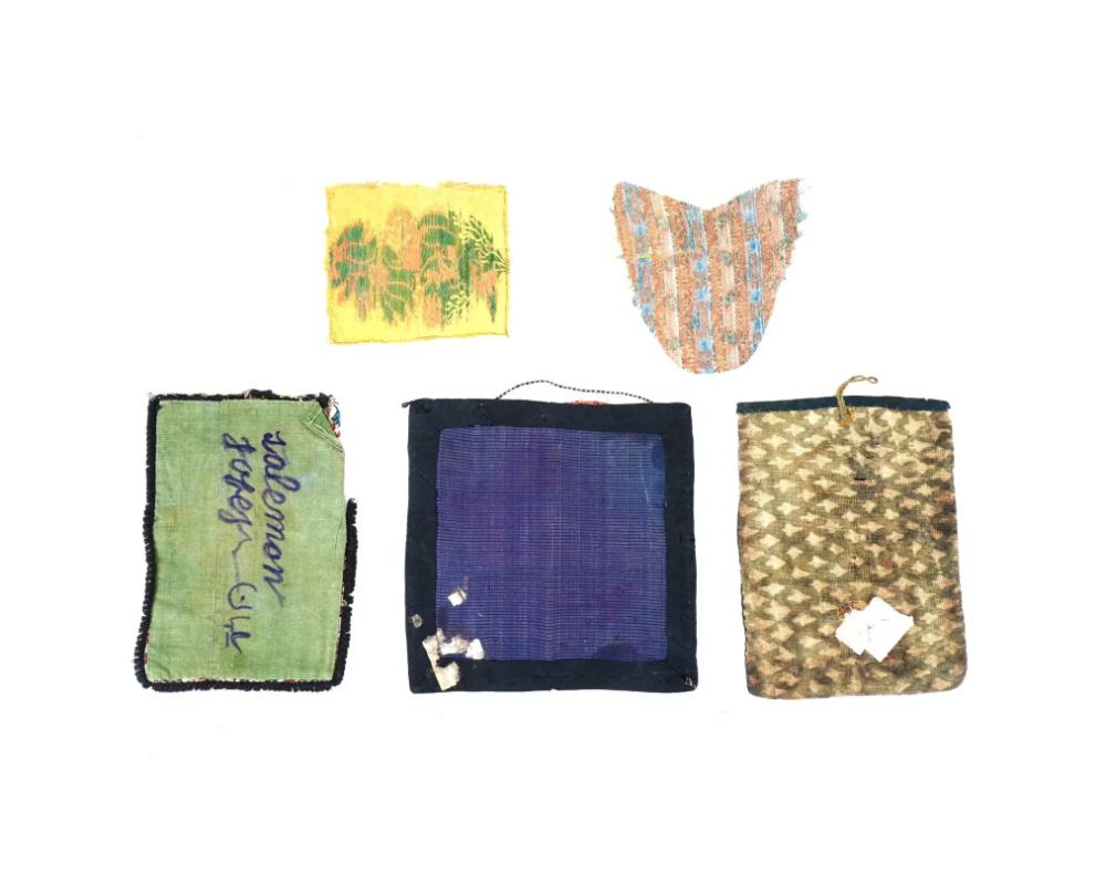 Antique Persian Safavid Embroidered Textile Pieces In Good Condition For Sale In New York, NY