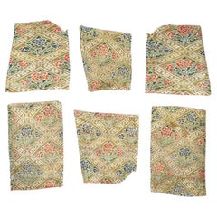 Antique Persian Safavid Hand Woven Textile Fragments