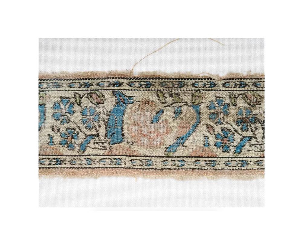 Unknown Antique Persian Safavid Silk Textile Fragment For Sale