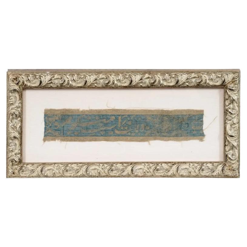Antikes persisches Safavid-Seiden-Textil-Fragment im Angebot