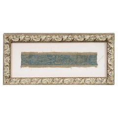 Antique Persian Safavid Silk Textile Fragment