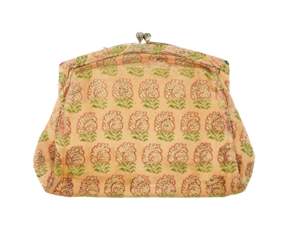 Perse Sac à main persan ancien en textile safavide, vers 18ème siècle en vente